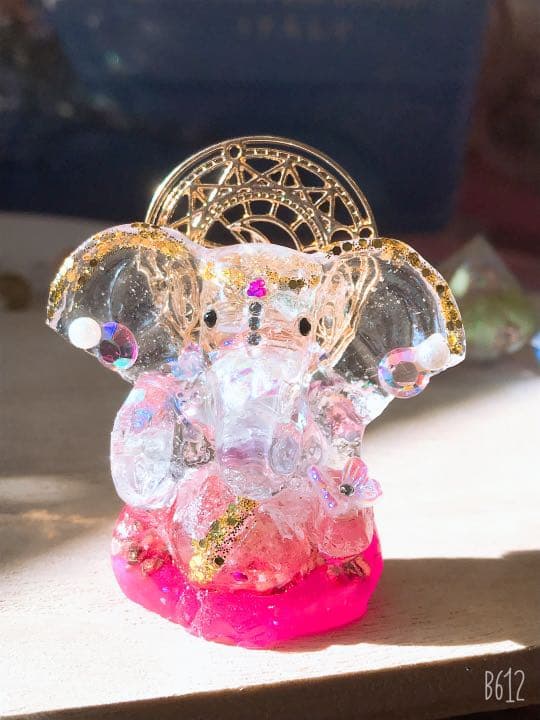 SOLD ❁❀✿✾ 愛を呼び込むガネーシャオルゴナイト ❁❀✿✾ 約6cm