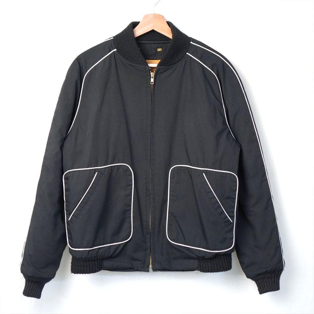 60s70s ビンテージ Catalina 中綿ブルゾン 黒灰 黒白