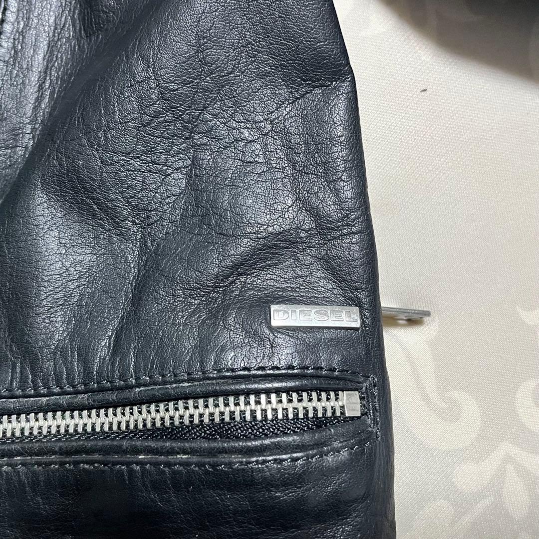 DIESEL/ディーゼル/ライダースジャケット/M/ブラック