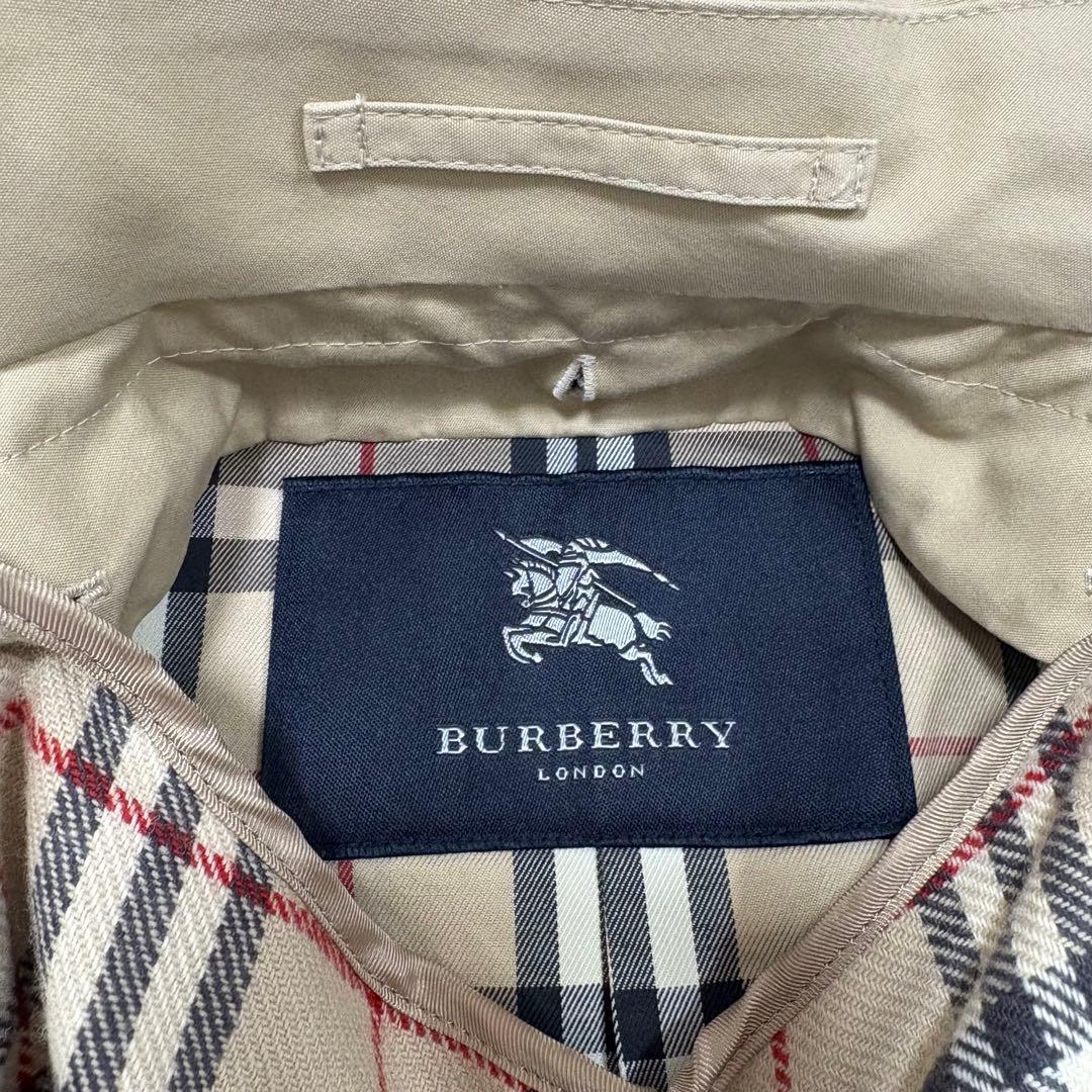 【美品】BURBERRY LONDON ステンカラーコート　ノバチェック柄