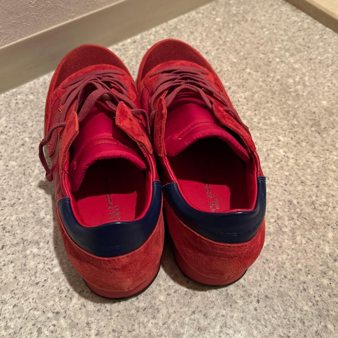 PHILIPPE MODEL 42 赤　メンズスニーカー