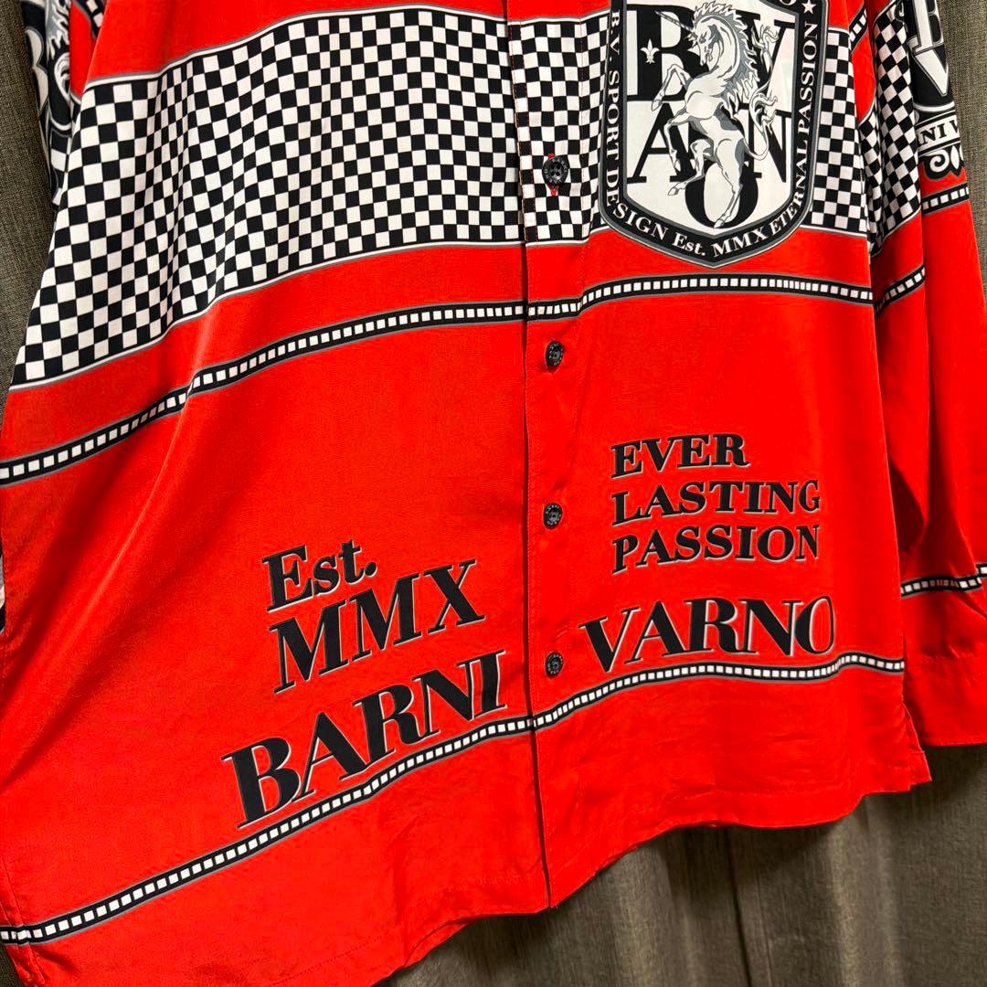 BARNI VARNO レッド 長袖シャツ L