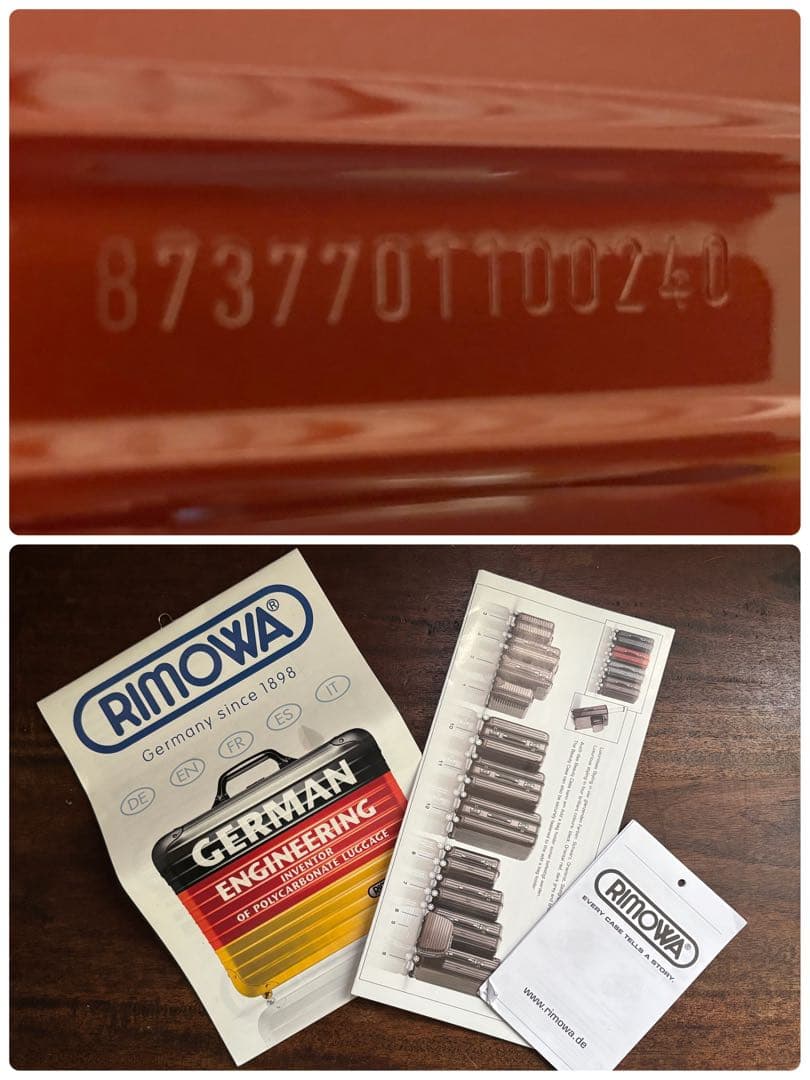 RIMOWA リモワ 並行輸入品　デラックス 104L オリエンタルレッド