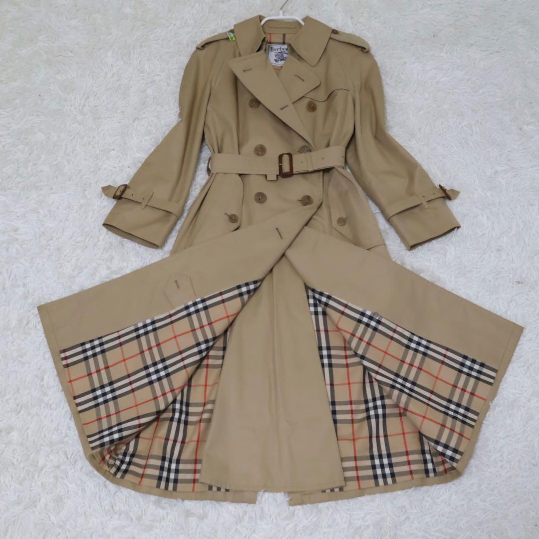 バーバリー　トレンチコート　ベージュ　ノバチェック　9AB2