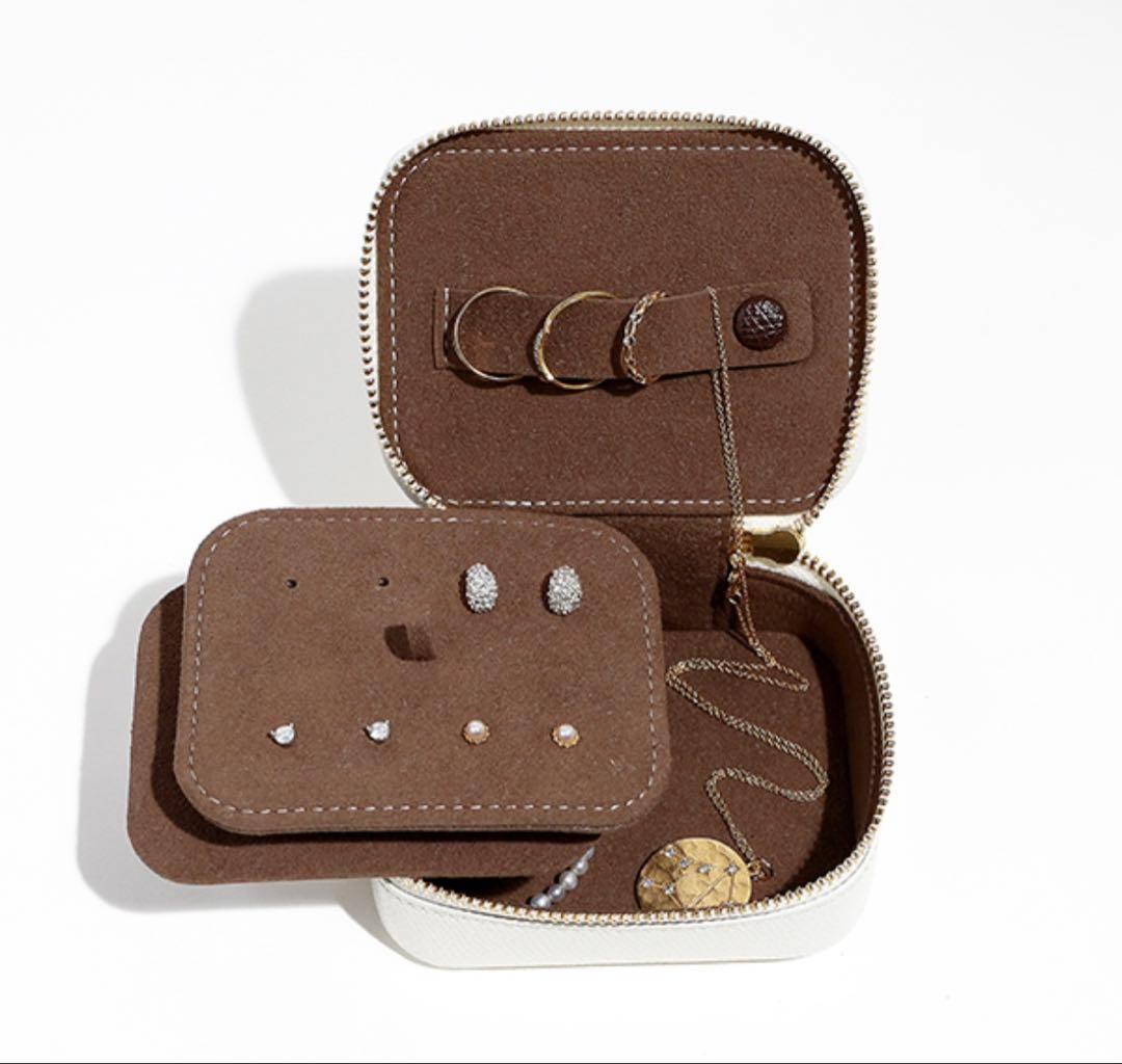 【新品箱付き】銀座伊東屋 ジュエリーケース シェルホワイト カラーチャート