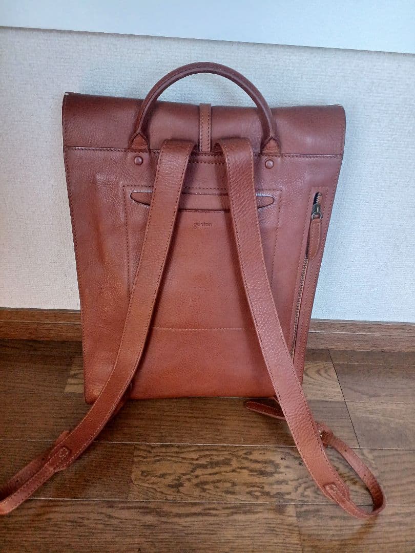 新品未使用gentenTOSCA限定復刻版リュックキャメルA4ノートPC収納可能