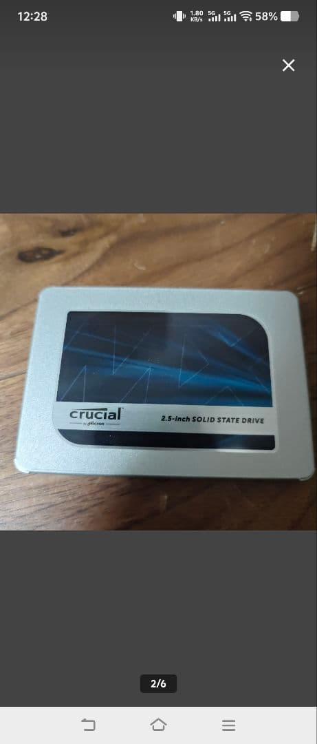 crucial MX500 4000GB 2.5インチSSD