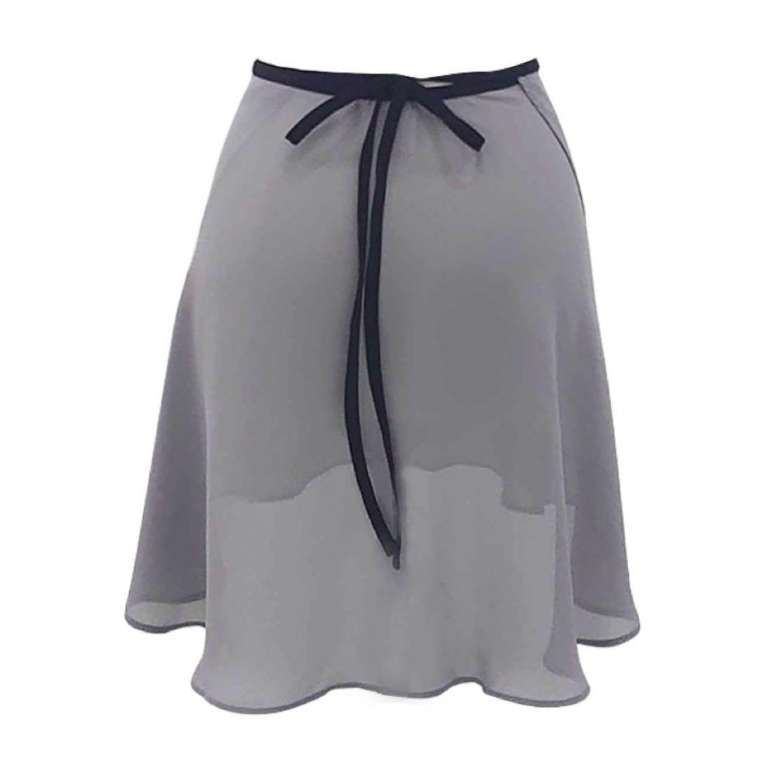 新品同様スティナ　stina black ribbon wrap skirt