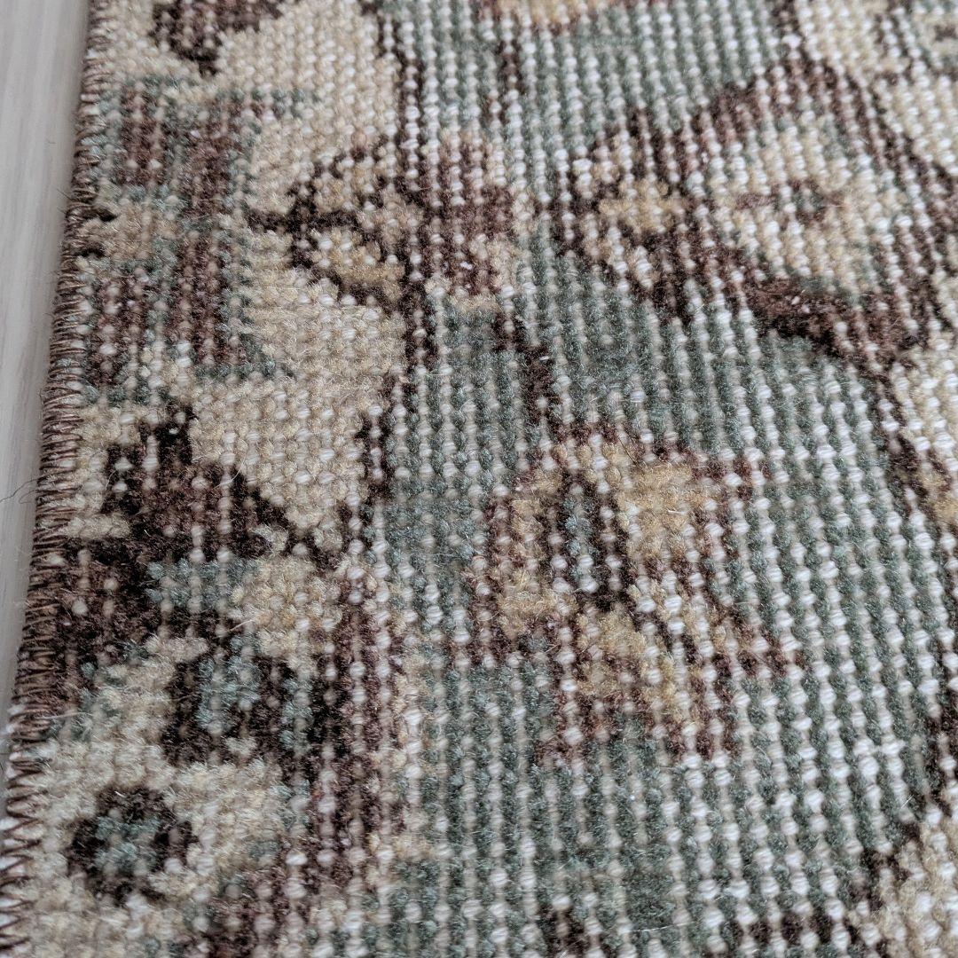 108×203 グリーン王道メダリオン　トルコヴィンテージラグ