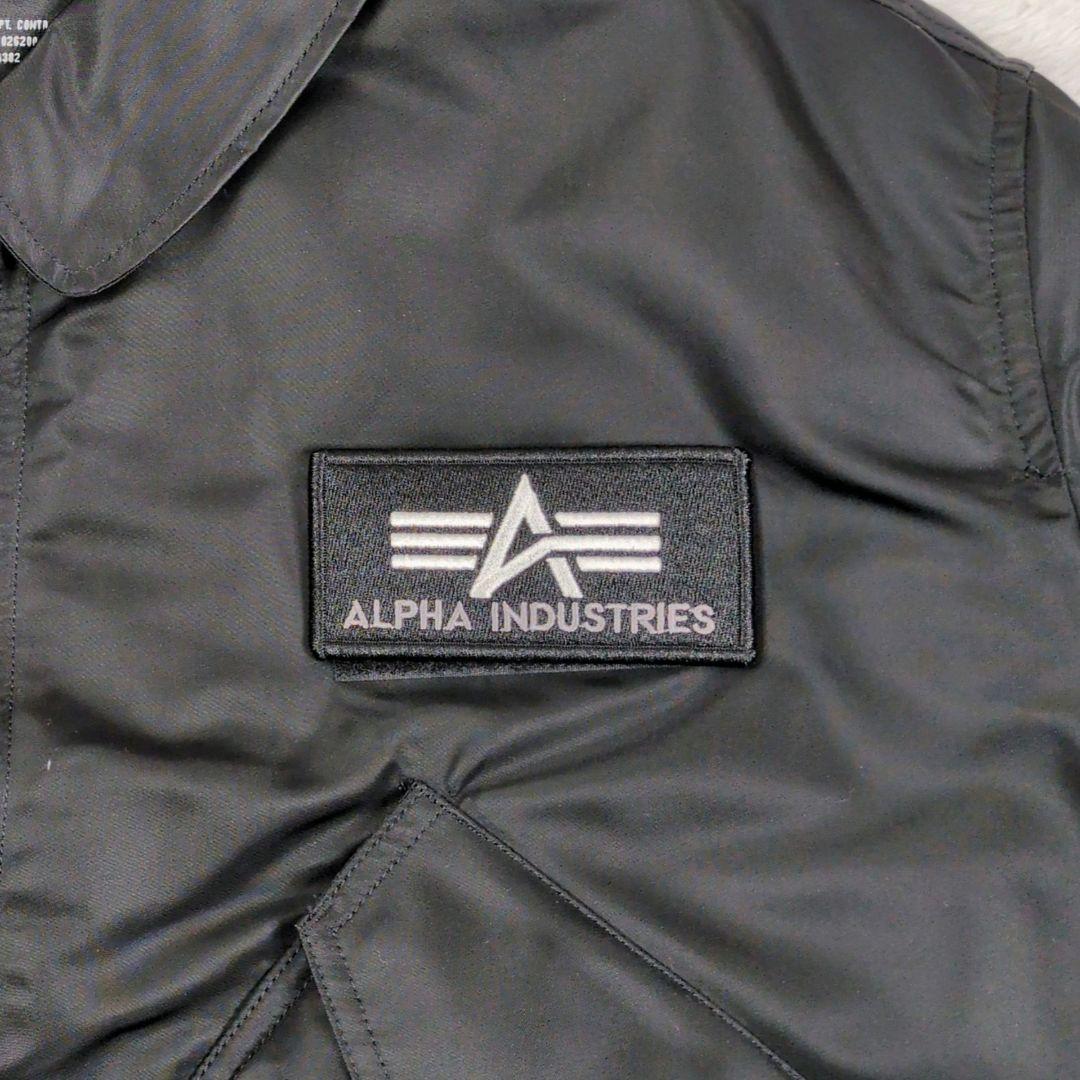 専用 ALPHA CWU-45/P オールブラック ゴールドジップ MA-1