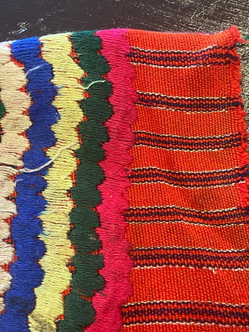 古着メキシコ刺繍グアテマラ民族衣装ウィピルポンチョ手刺繍ハンドメイド