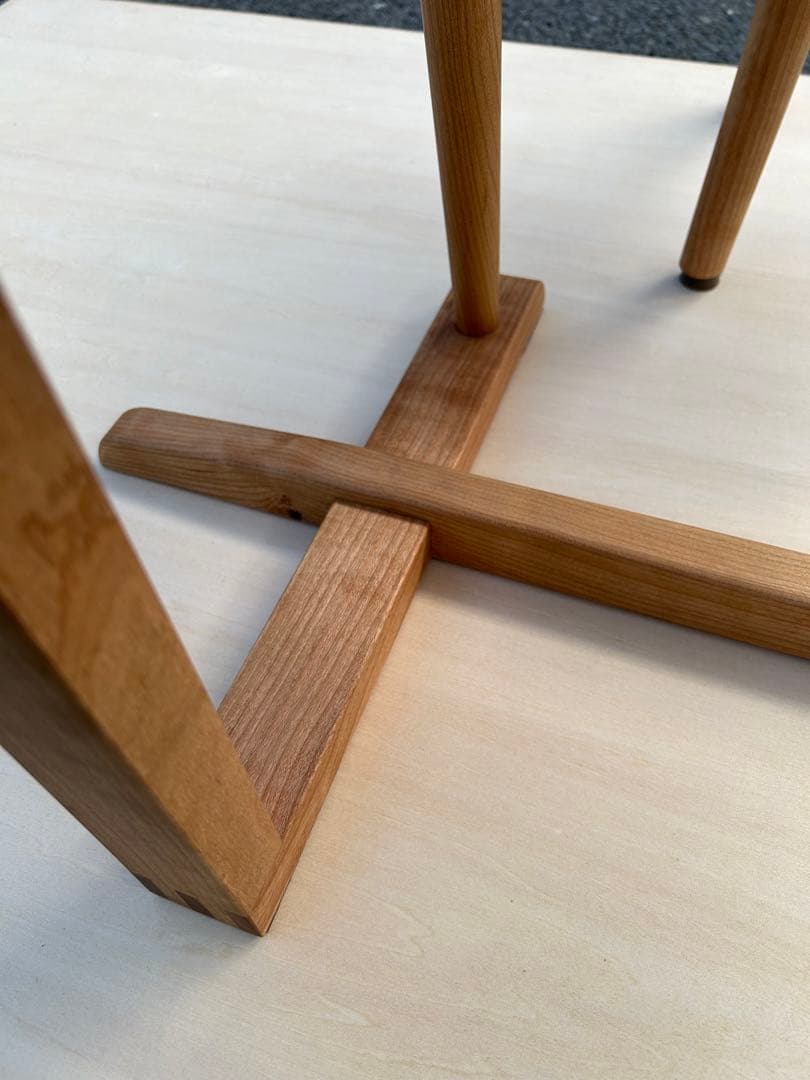 [要コメント] ブラックチェリー　無垢材カウンターテーブル(机のみ) 新品未使用