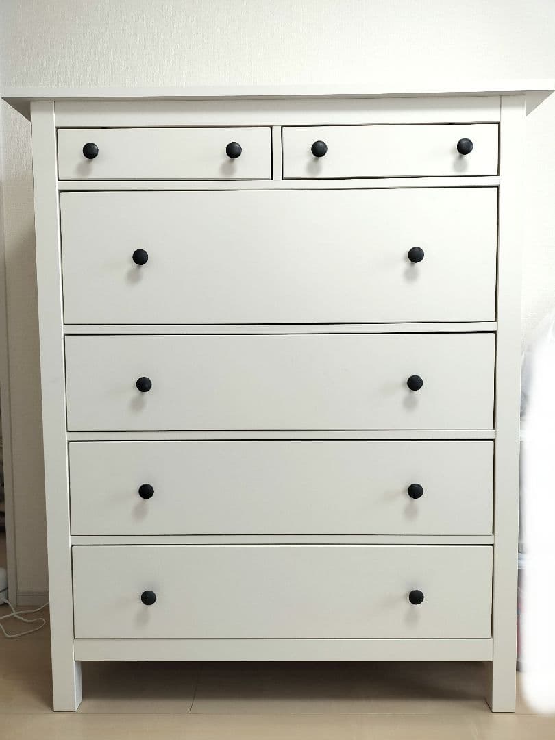 8月中のみ出品 ホワイト5段チェスト