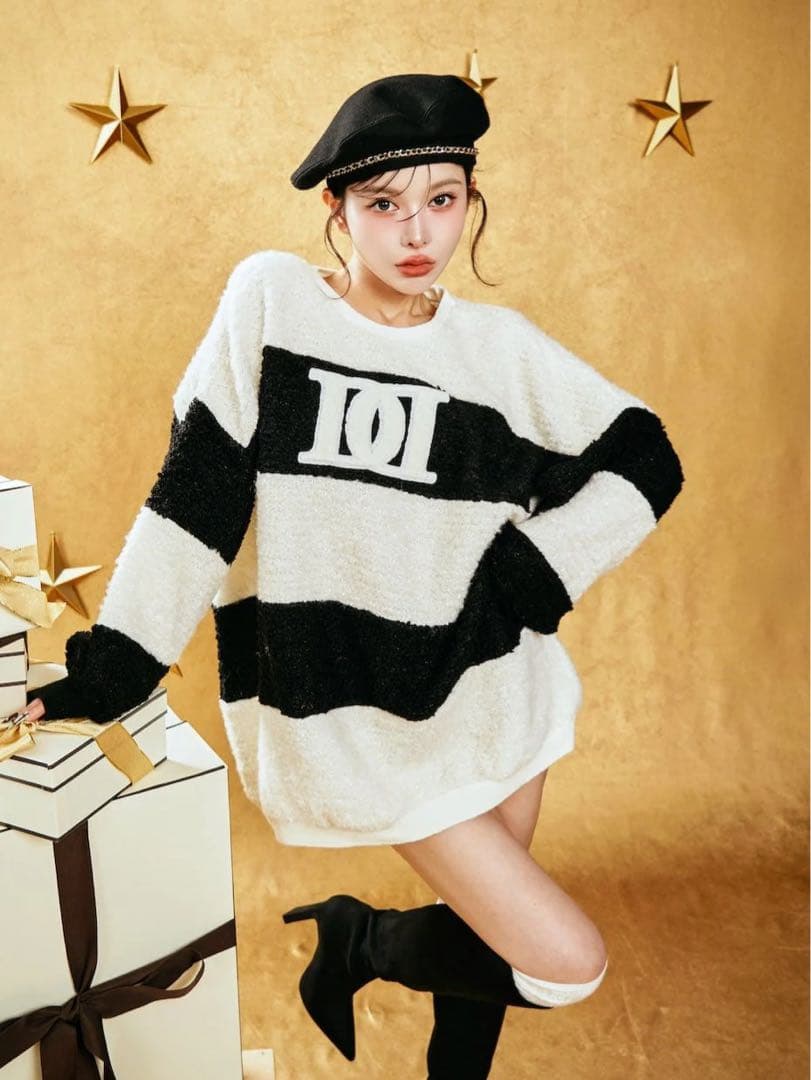 ダーリッチ darich アップリケブークレトップス ミニワンピース MIX