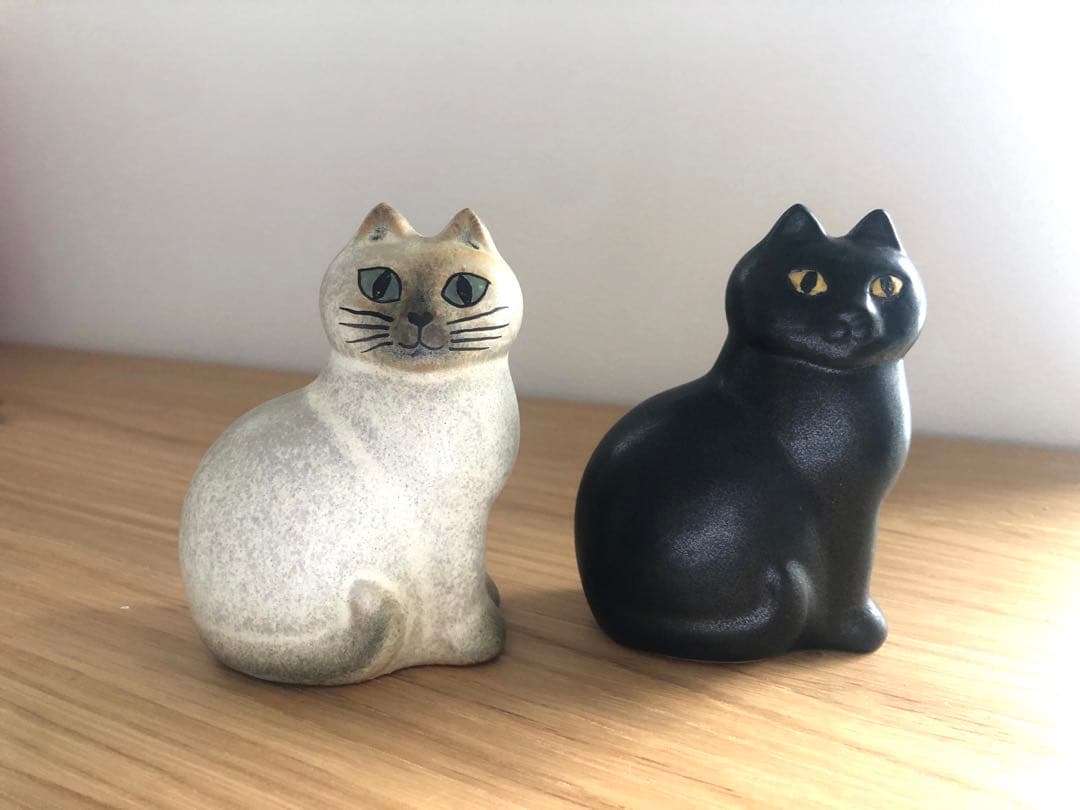 Lisa Larson リサ・ラーソン マンズ 黒白セット