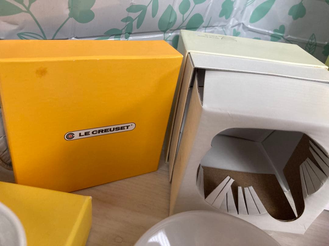 新品未使用　LE CREUSET ルクルーゼ　カップ＆ソーサ　ジャポネスクピンク