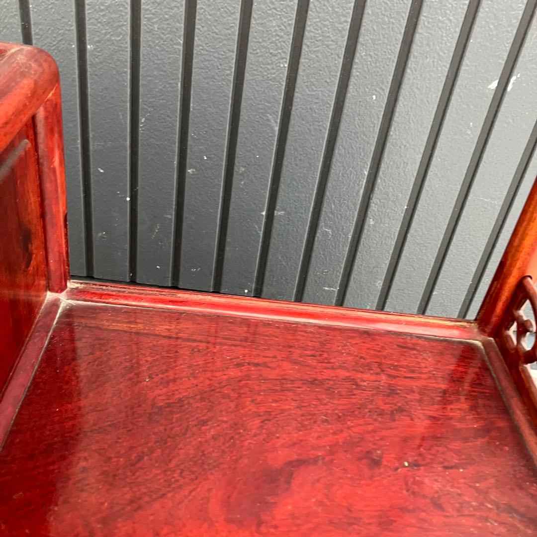 唐木家具 銘木 花梨 茶箪笥 茶棚 飾り棚 中国骨董 サイドボード ビンテージ