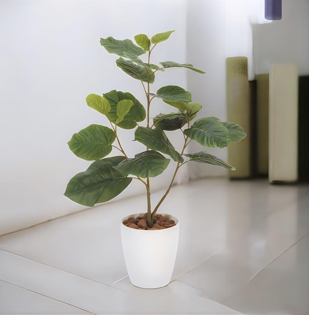 光触媒　人工観葉植物　フェイクグリーン　ウンベラータ高さ80センチ