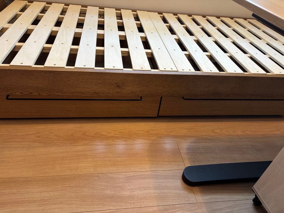 【極美品】ADDAY unico シングルフレーム マットレス＋収納引出し付き