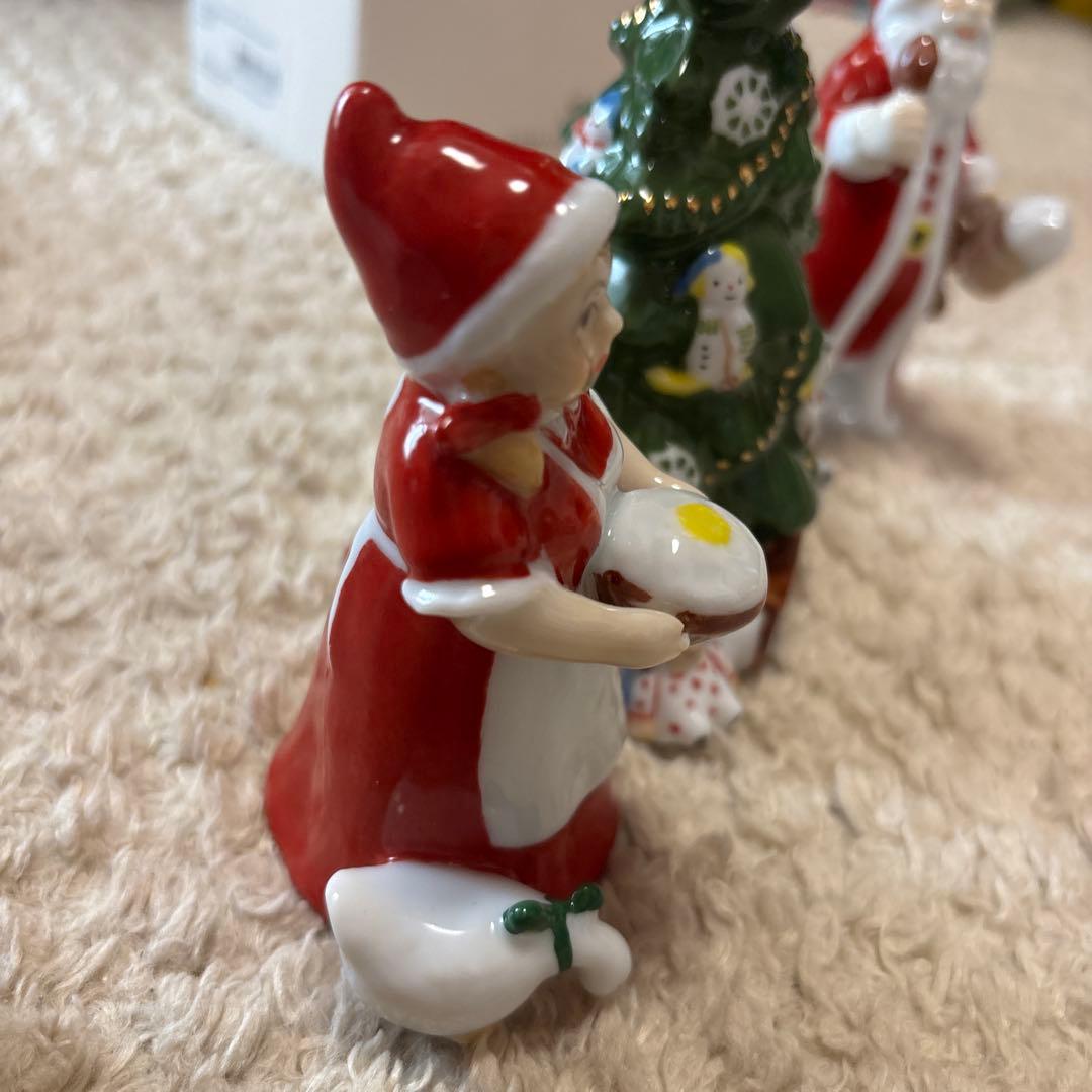 ◎m8◎新品 ロイヤルコペンハーゲン サンタクリスマスツリーワイフセット