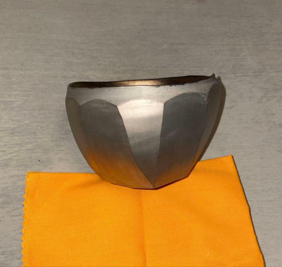 Z*ト様 内田鋼一　白金彩　面取茶碗