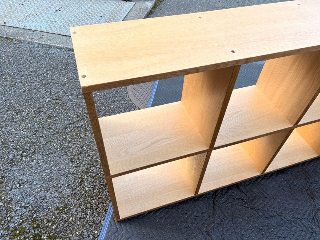 u*e様 【状態良い】無印良品 木製収納棚 5段2列 ナチュラル