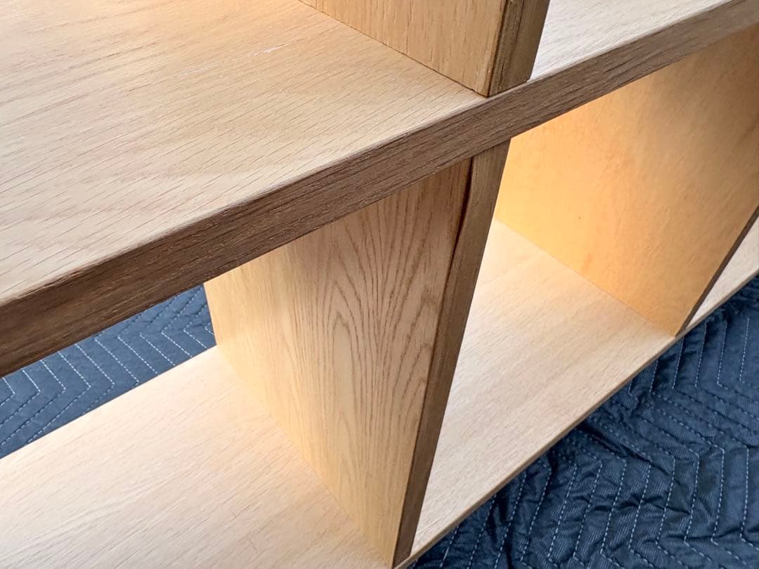 u*e様 【状態良い】無印良品 木製収納棚 5段2列 ナチュラル