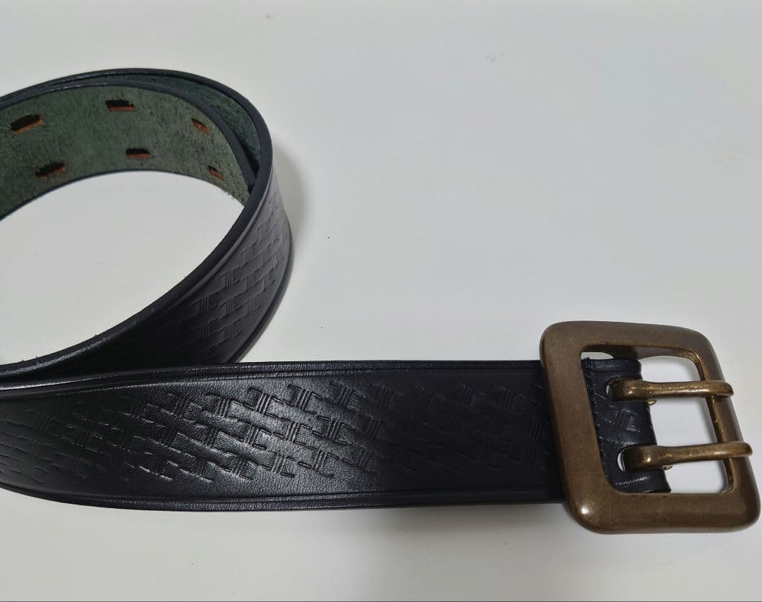 未使用級✨KADOYA カドヤ ダブルピン レザーベルト Lサイズ