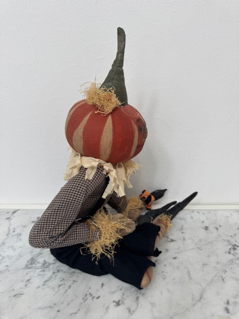 ハロウィン パンプキン ドール かぼちゃ人形 全長67cm