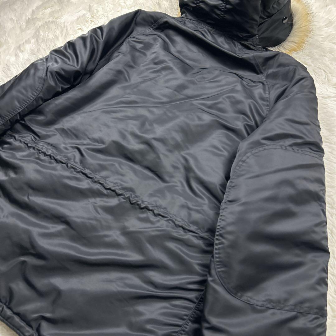 未使用級　希少サイズ　3L アルファインダストリーズ　N-3B 黒　ブラック