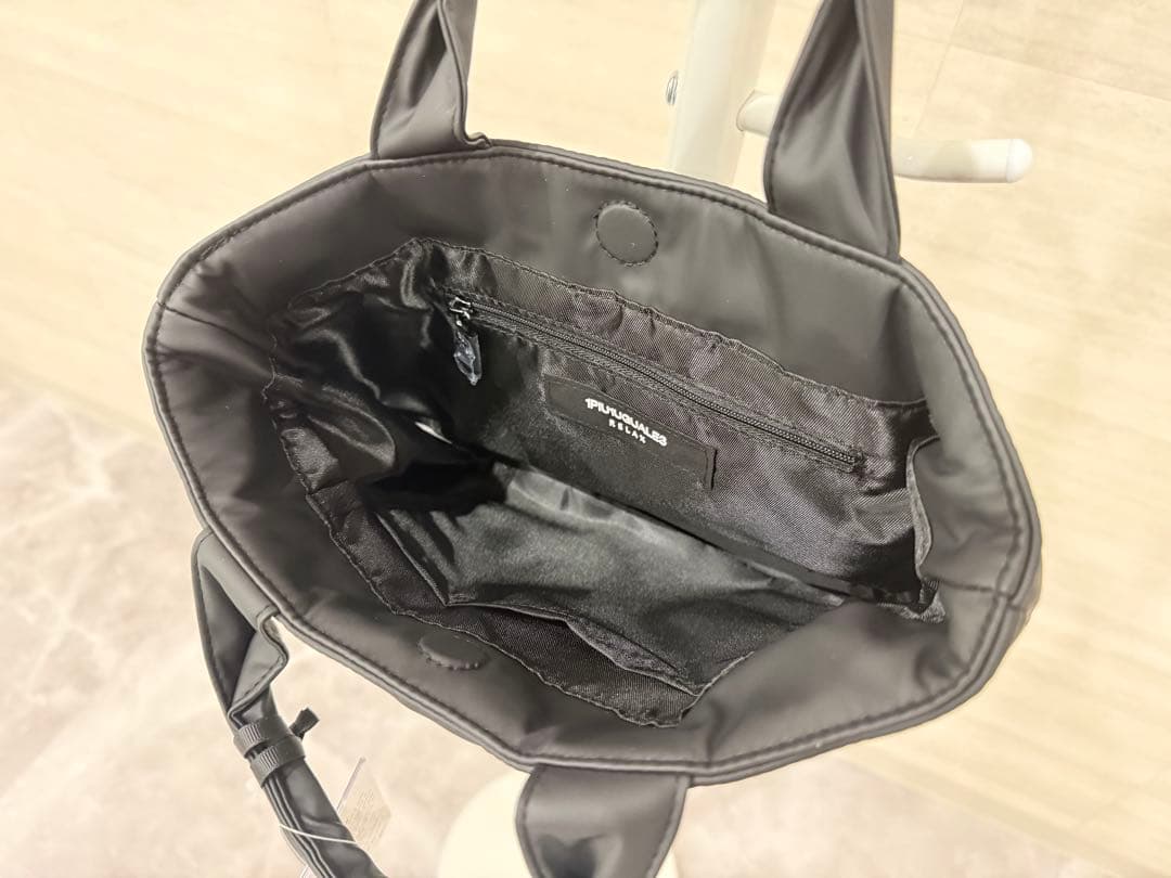 つーさん様1PIU1UGUALE3RELAXシルバーロゴプレートミニトートバッグ