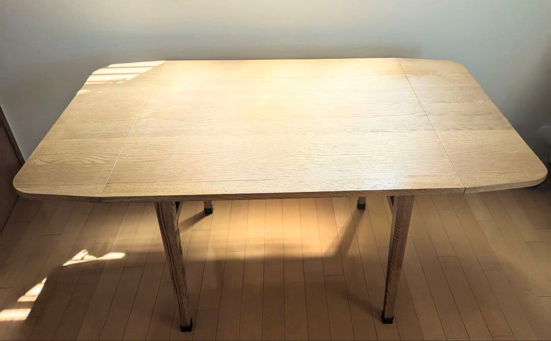 【良品】【送料込】unico  ダイニングテーブル（バタフライテーブル）