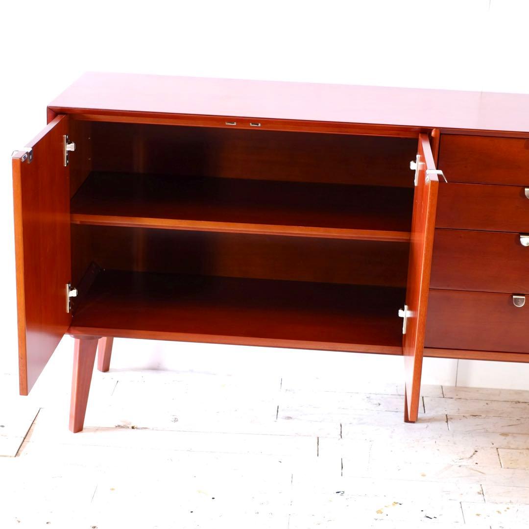 A 新品 160cm リビングボード キャビネット 北欧 ホテル仕様 収納