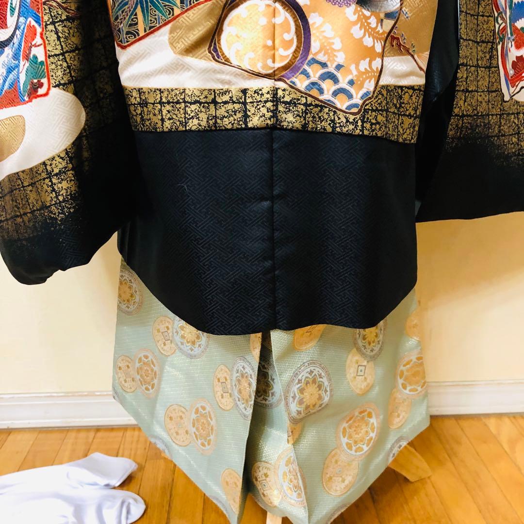 七五三五歳‼️完全️フルセット‼️兜富士山金彩金箔‼️お家からは揃えるなし