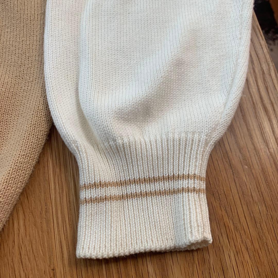 美品 ブルネロクチネリ ドライバーズニット ブルゾン コットン サイズ52