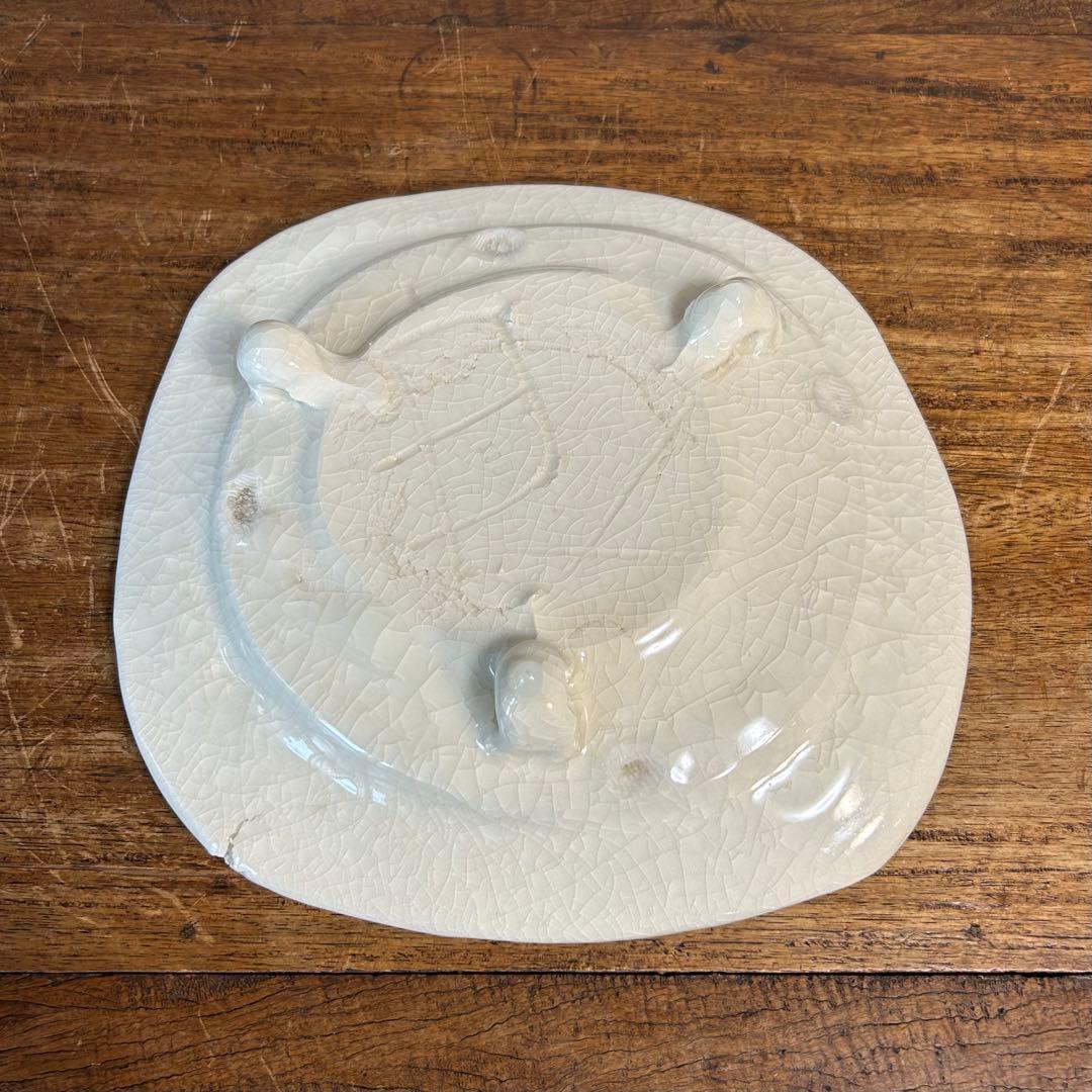 鯉江良二 Ryoji Koie 「良」 「1983」 白磁 皿 三足 本物保証