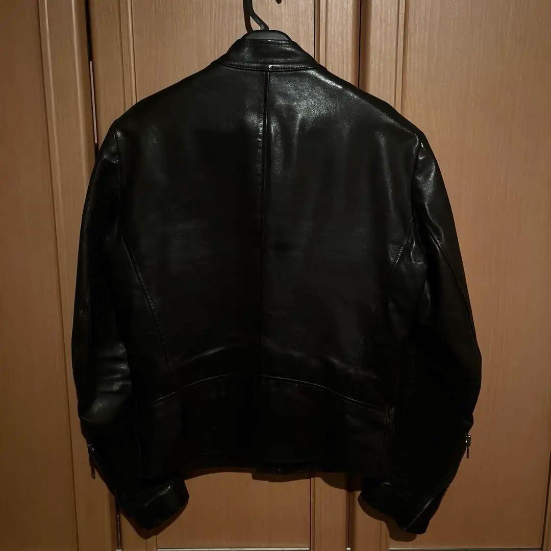 マルジェラ ハの字　八の字　ライダース　レザージャケット　5zip 馬革