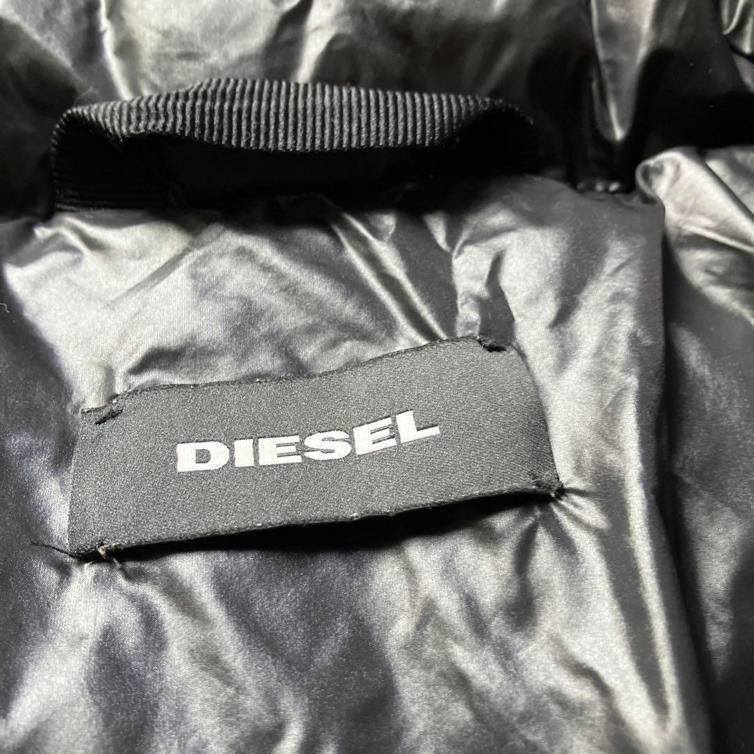 美品DIESELディーゼル ロングダウンコート 黒 Mサイズの長さ(XXS表示)