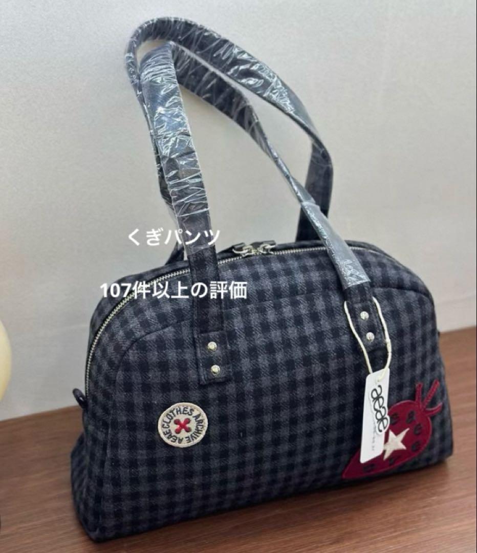 aeae EMBROIDERY TOTE BAG トートバッグ ブラック