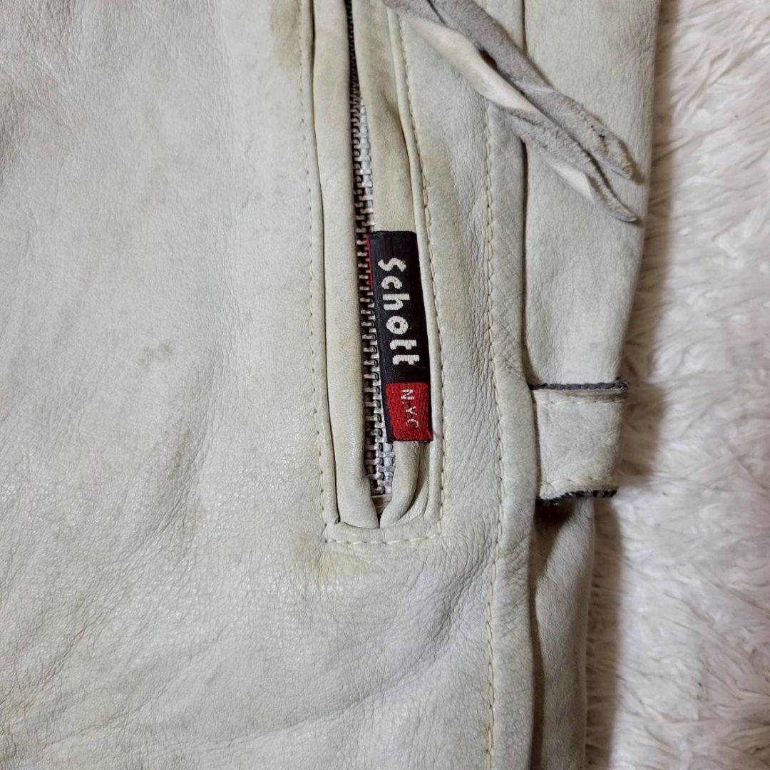 希少✨ Schott L レザージャケット ライダースジャケット ジョニー 星