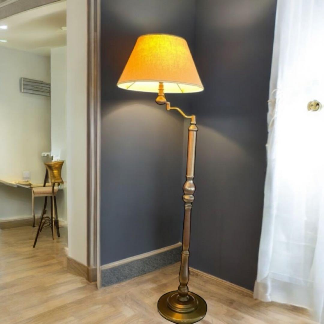 HR551【レトロ 美品】 池田製作所　フロアランプ 首都圏無料配送