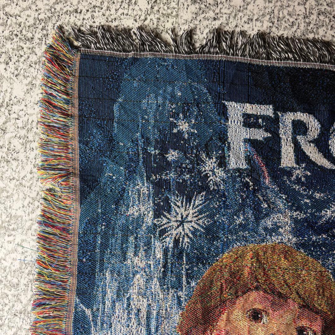 アナと雪の女王　ディズニー　アナ雪　フリンジ付きラグ　タペストリー　カーペット