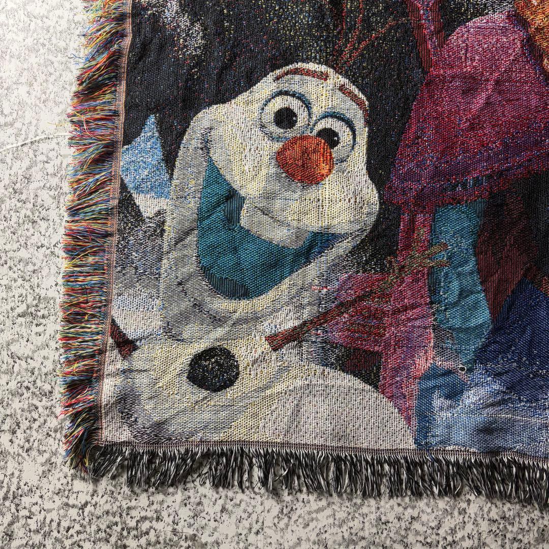 アナと雪の女王　ディズニー　アナ雪　フリンジ付きラグ　タペストリー　カーペット