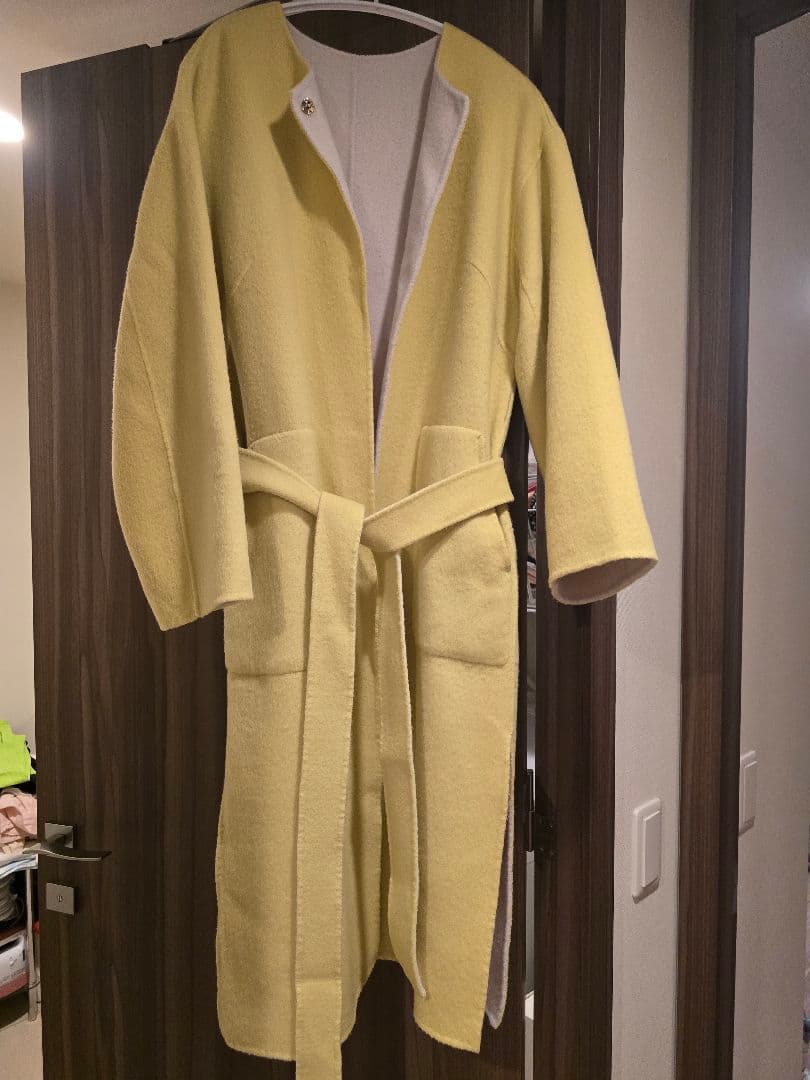 フレイアイディー FRAY I.D　ノーカラーリバーコート　リバーシブル