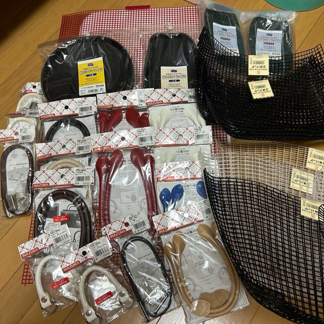 ハマナカあみあみ手芸ファインネット他持ち手25点セット