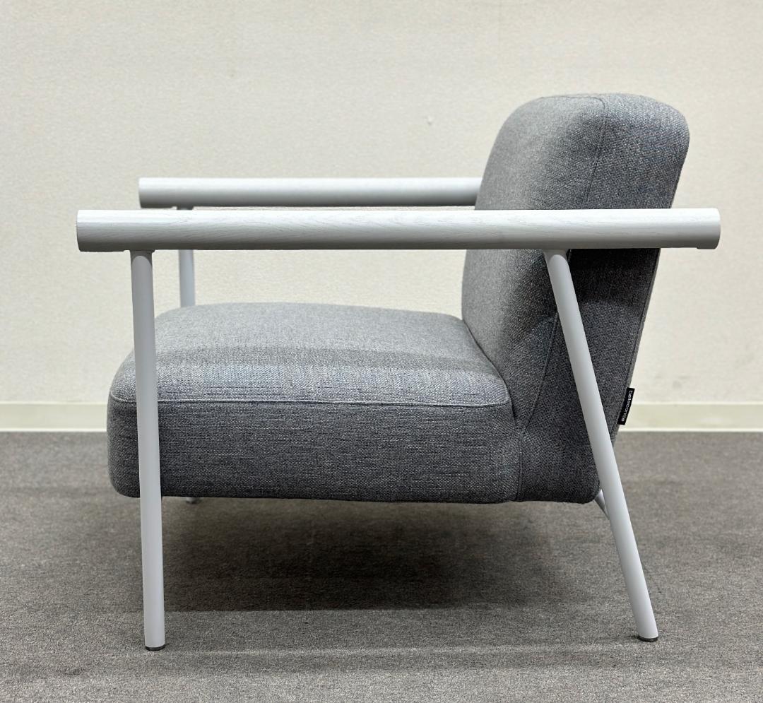 ベラコンテ■レール　ラウンジソファ　1P　グレー　シンプル　パモウナ取り扱い