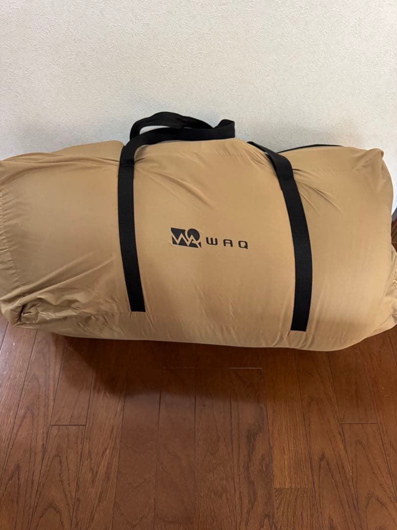 WAQ インフレーターマット　ダブルサイズ　ベージュ