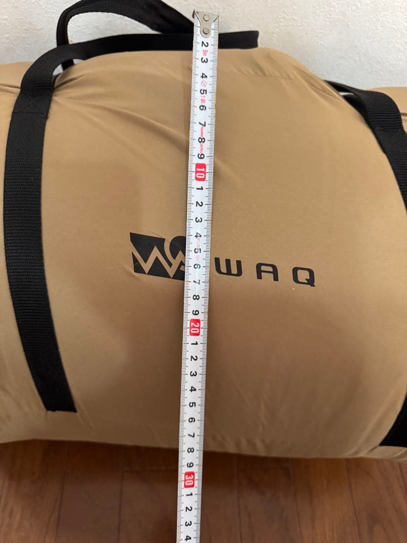 WAQ インフレーターマット　ダブルサイズ　ベージュ