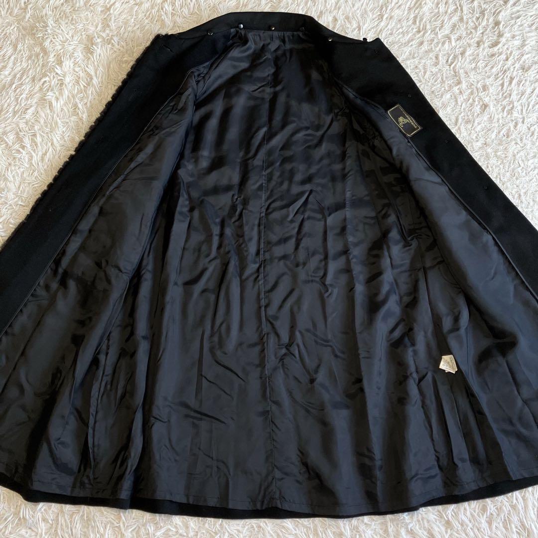 ◎極美品 カシミヤコート ロングコート高級ミンクファー 2way 取り外し可能1