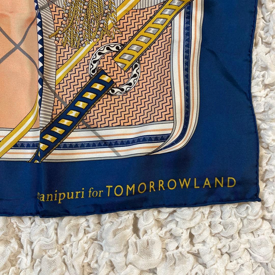 24SS manipuri マニプリ　シルクスカーフ85 トゥモローランド別注